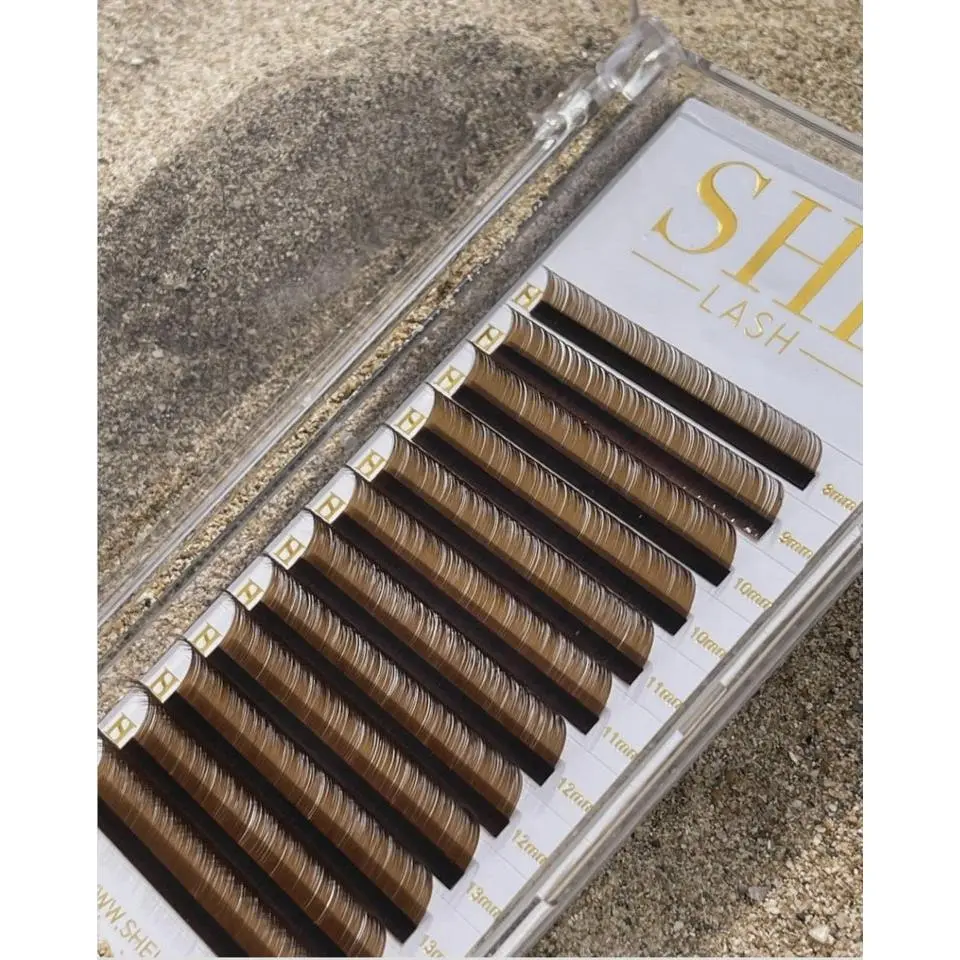 Brown      Lash mix trays