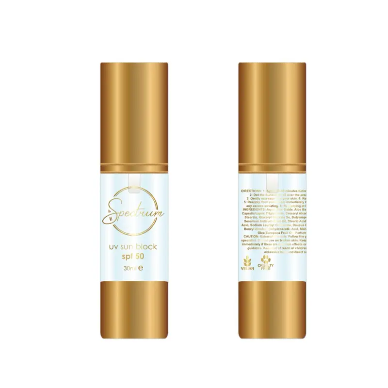 UV Sun Block Face Sun Cream 50 SPF 30ml - Facial Skincare Sunscreen Skin Repair Sunblock Gentle Hydrate Moisture 0