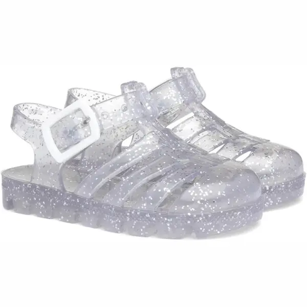 Weymouth Kids Clear Glitter Jelly Sandal - Girls' Shoes 5