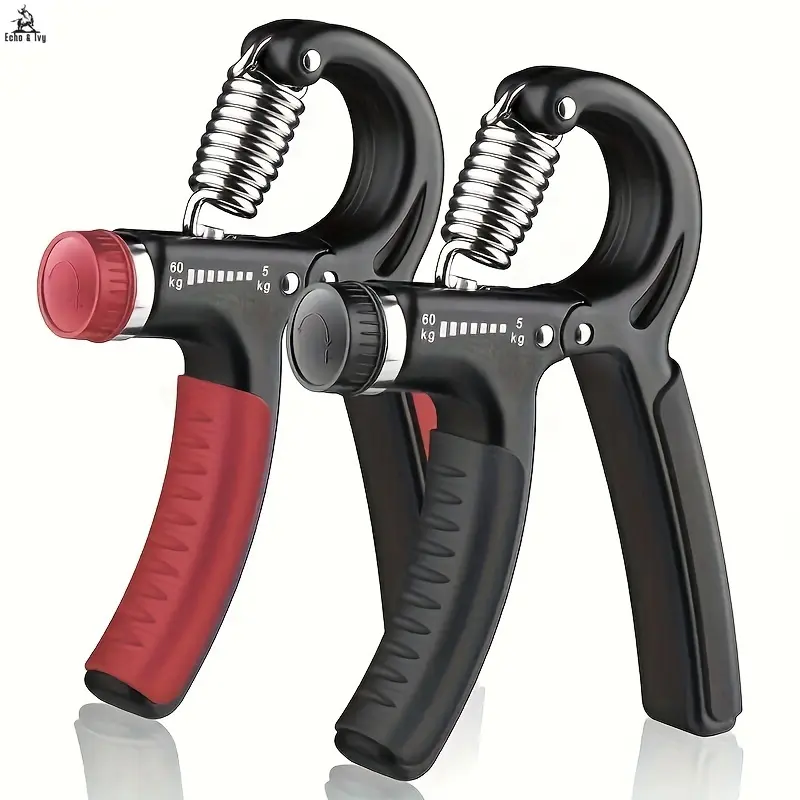 E&I     Adjustable Resistance Grip Strengthener - 11 - 132 Lbs (5 - 60 Kg) Forearm Workout Tool for Hand, Wrist & Finger Strength - Made of Durable PP, Compact, Portable, No Power Needed