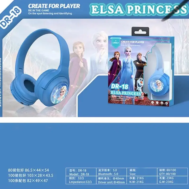 elsa frozen Wireless headphone for girls 1