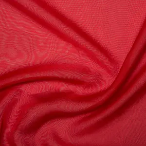 Silk Touch Cationic Chiffon Fabric, Red 0