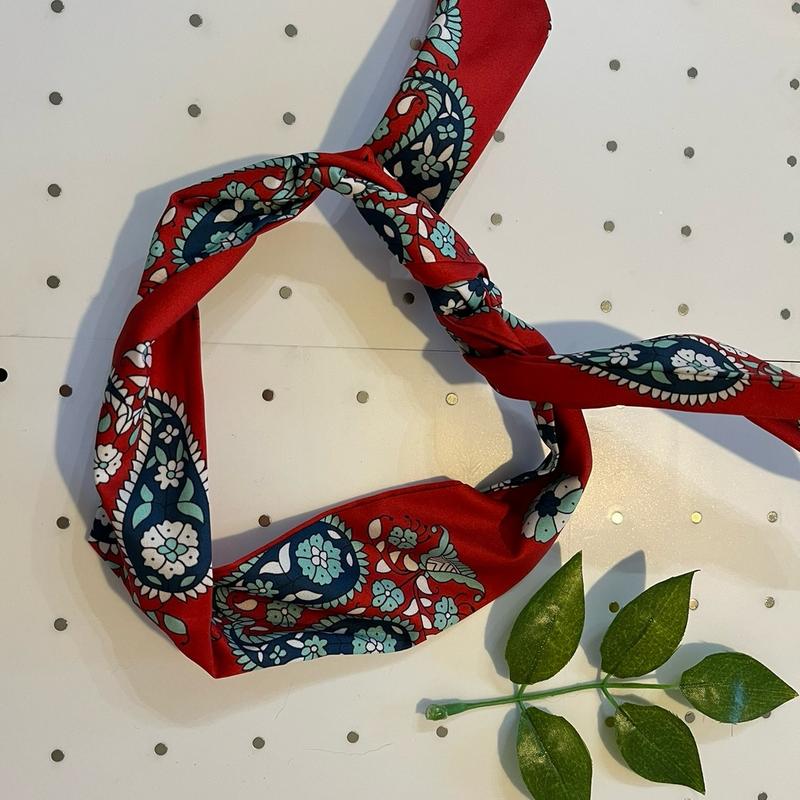 Handmade WIRE HEADBAND wired head scarf rockabilly hair band wrap vintage pin up 50s 60s 70s 80s 4