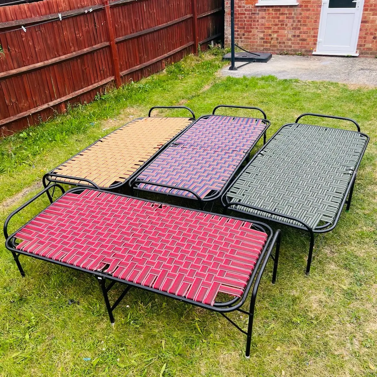 Foldable Single Manja Bed ideal for a Single Person to Sleep on, also known as Asian MANJA, Charpai, Khaat and also can be used as a Guest Bed! !