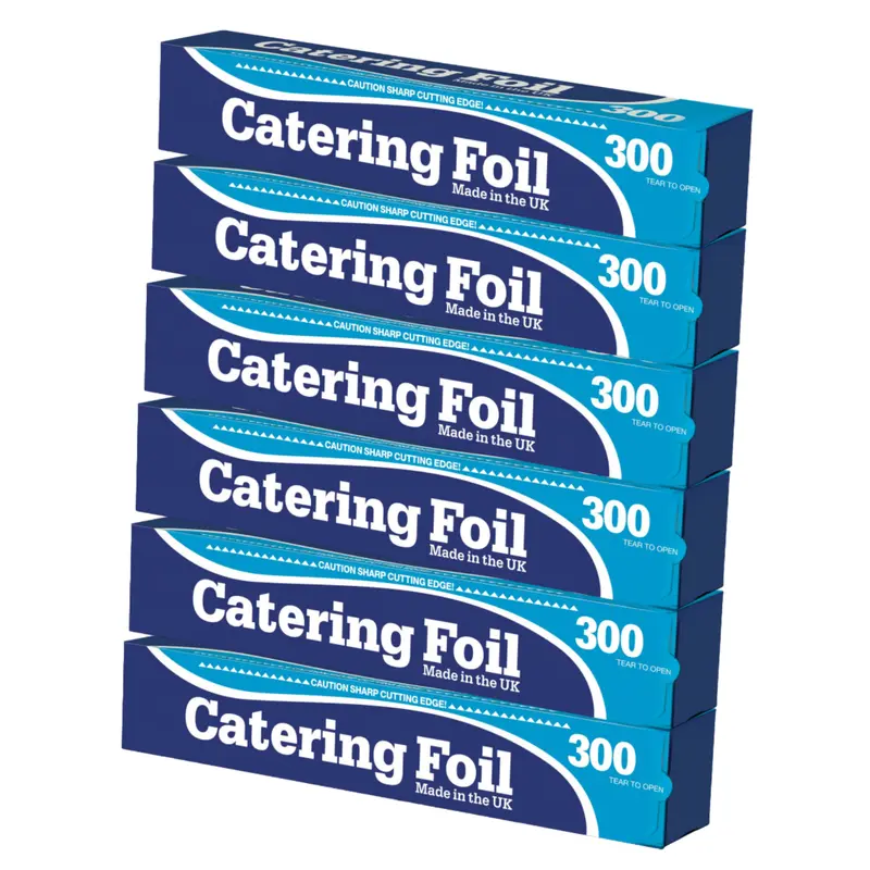 Catering Aluminium Foil Silver Premium Heavy Duty Ready To Use Durable and Food Safe Ideal for Kitchen Catering Cooking and Disposable Cookware Roll 300mm x 30m Versatile 0