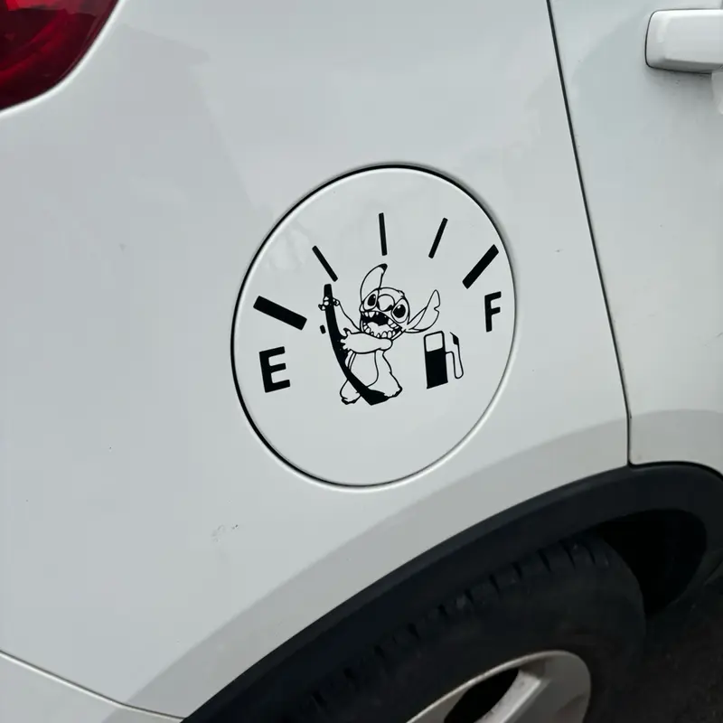 Character fuel cap cover sticker/vinyl 0