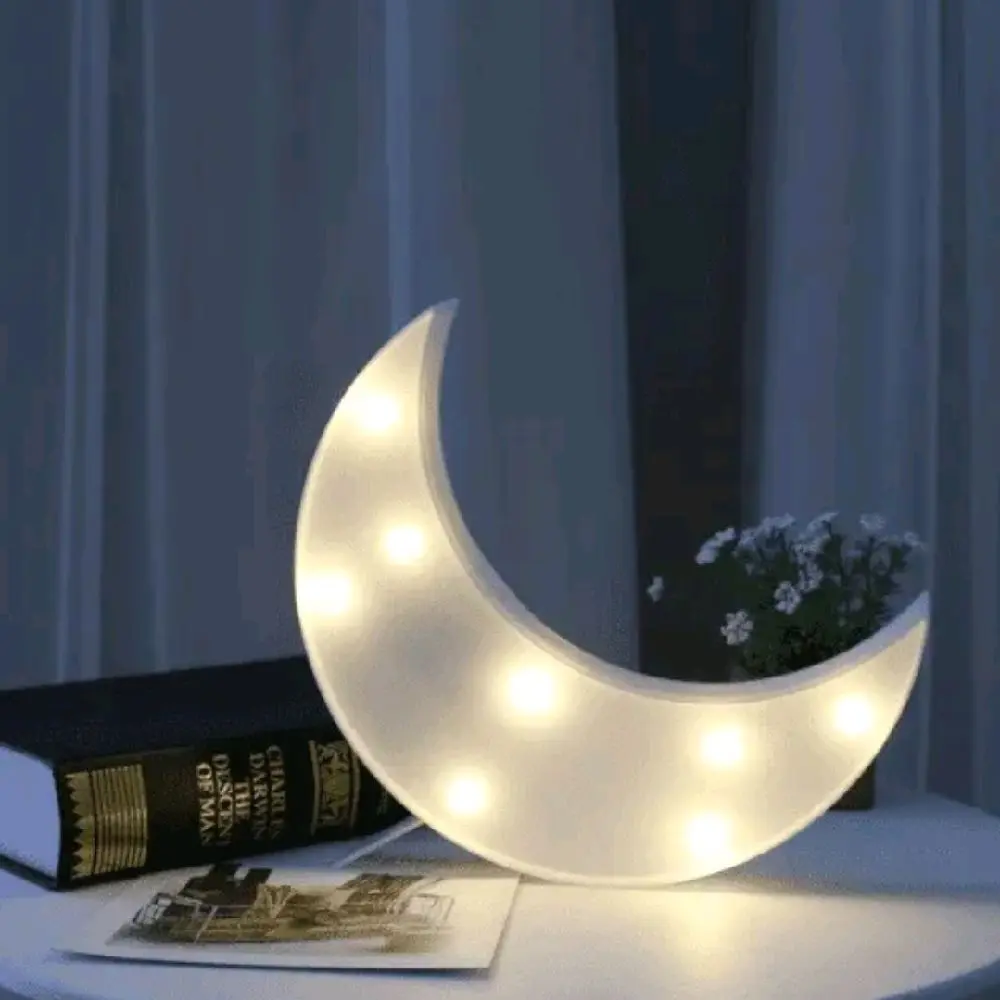 Ramadhan White Crescent Moon Light - Perfect for Reading or Relaxing