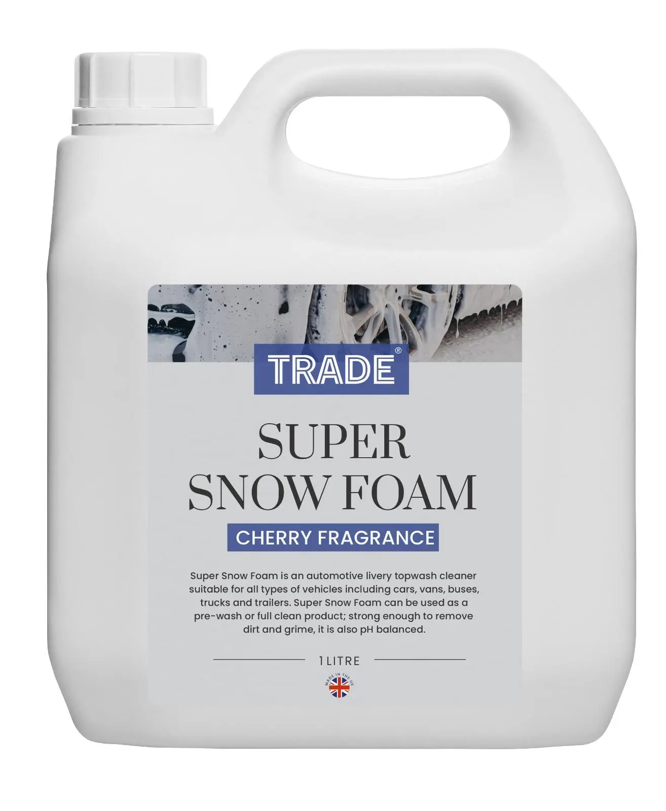 Trade Car Snow Foam Shampoo Vehicle Wash Dirt Remover Cherry Blast Scent 1 Liter