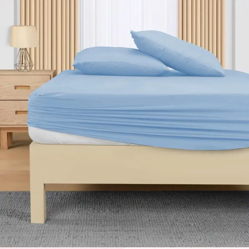 Cotton Fitted Bedsheet in Single, Double, and King Sizes 7