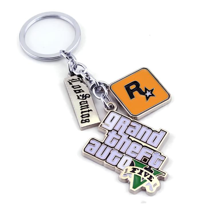 GTA Pendant Logo Key Chain - GTA V, Perfect for Carrying Keys in Style 1