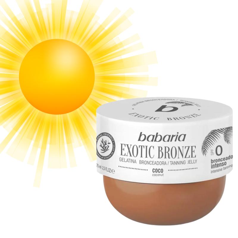Babaria Coconut Tanning Accelerator Gel SPF0-300ml, Exotic Bronze Waterproof Tanning Jelly, Vegan, Coral Friendly, Cruelty Free Skin Care with Aloe Vera 6