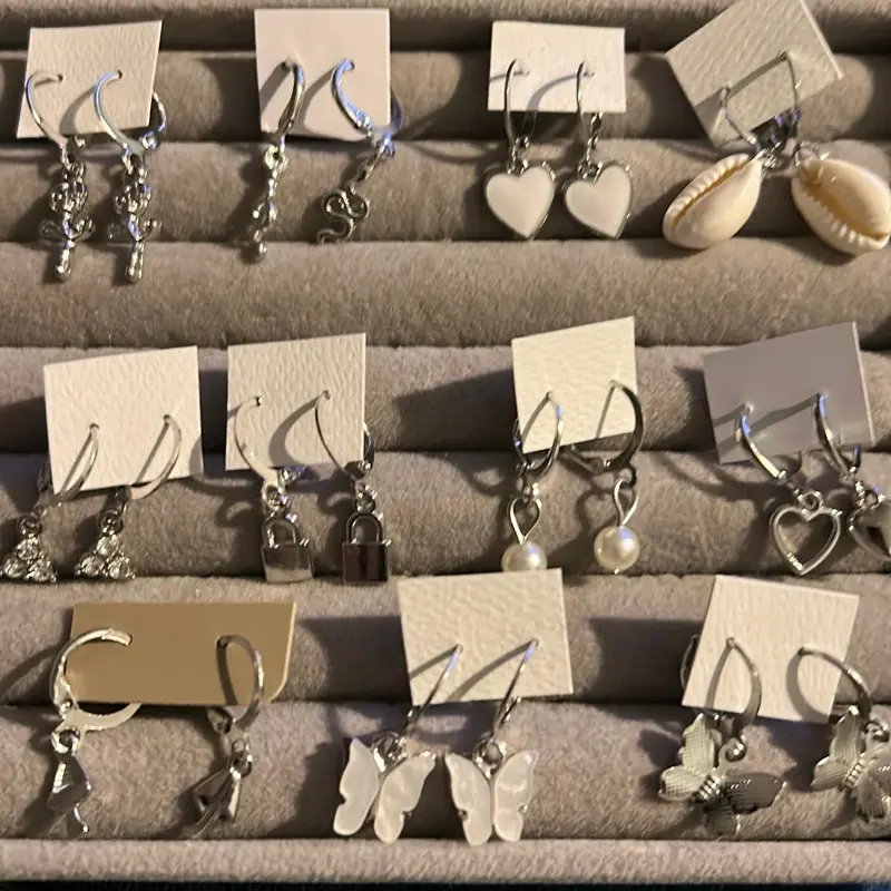 Hoop Earrings with Cute Charm for Women - Fashion Accessory 2