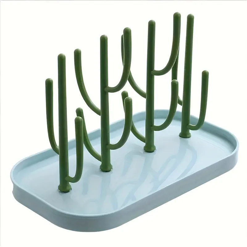 Baby Tree-shaped Milk Bottle Drain Rack, Dust-proof Milk Bottle Holder, Cup Drain Rack Easter Gift 5