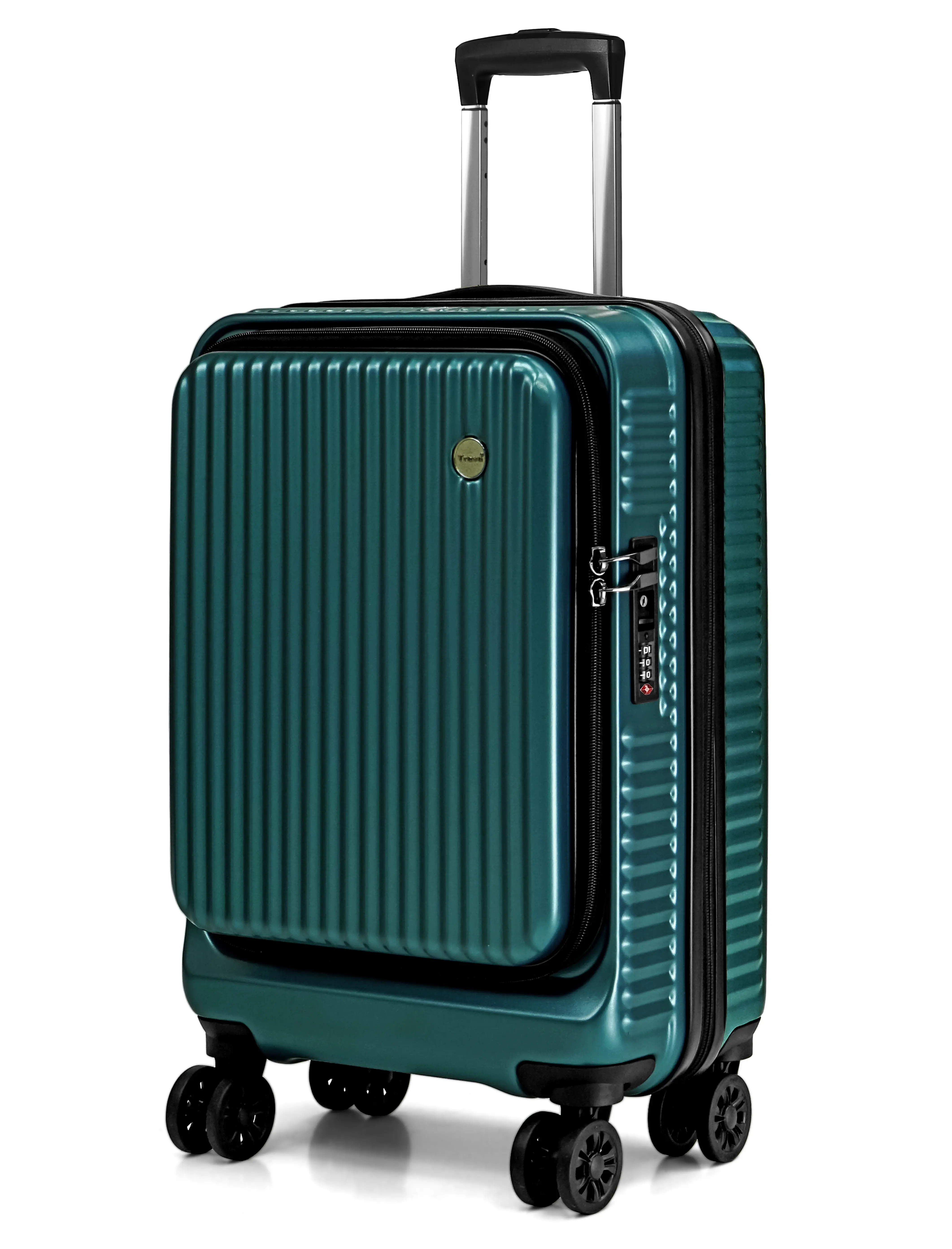 TREVA Carry on Suitcase 20-Inch with Laptop Compartment, ABS+PC Hardshell Spinner Trolley for Lightweight 4 Wheels Cabin Luggage with TSA Locks,Expandable Hand Luggage Suitcase