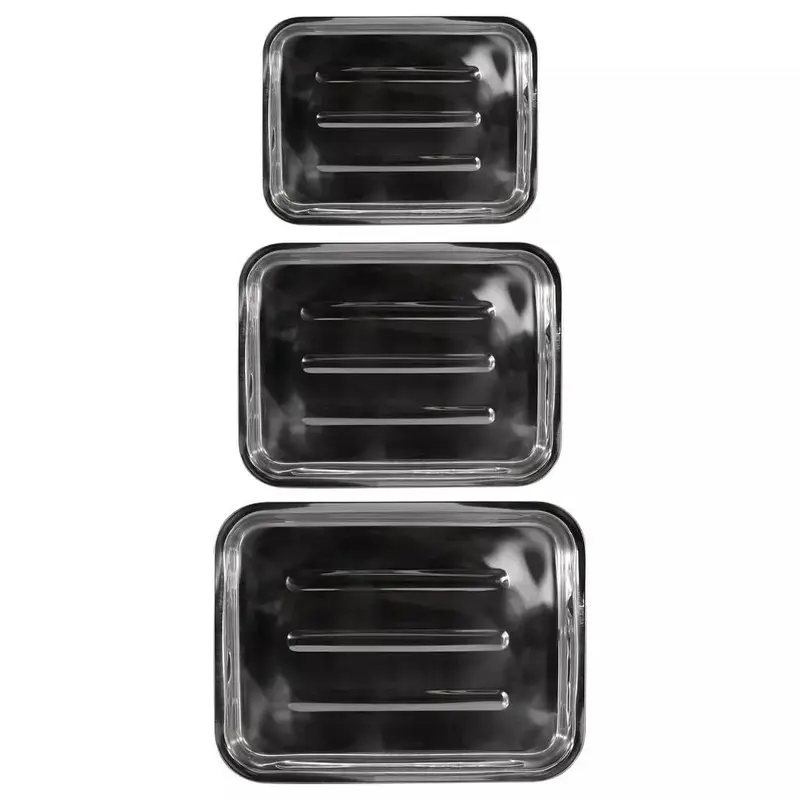 Stainless Steel Roasting Trays Set of 3 - Oven & Dishwasher Safe Bakeware 5