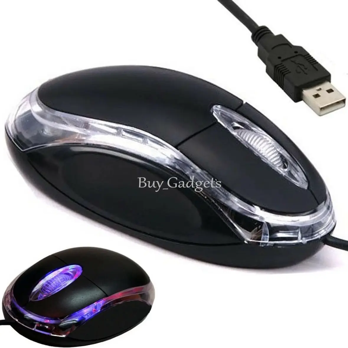 Black Wired USB Optical Mouse with Scroll Wheel for PC Laptop Computer 120 percent keyboard