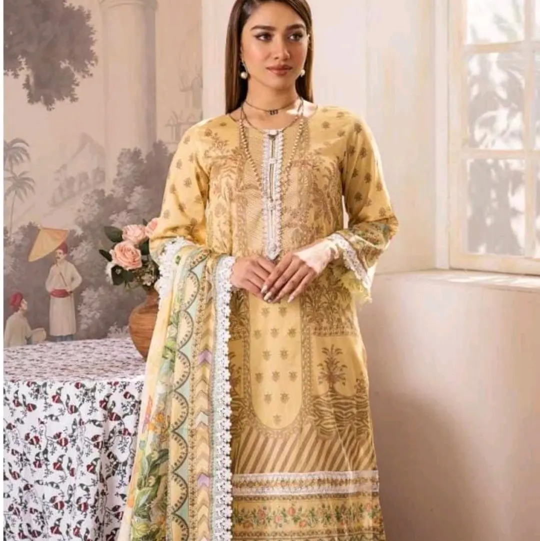 Printed 3pc mix branded lawn unstitched suits available.