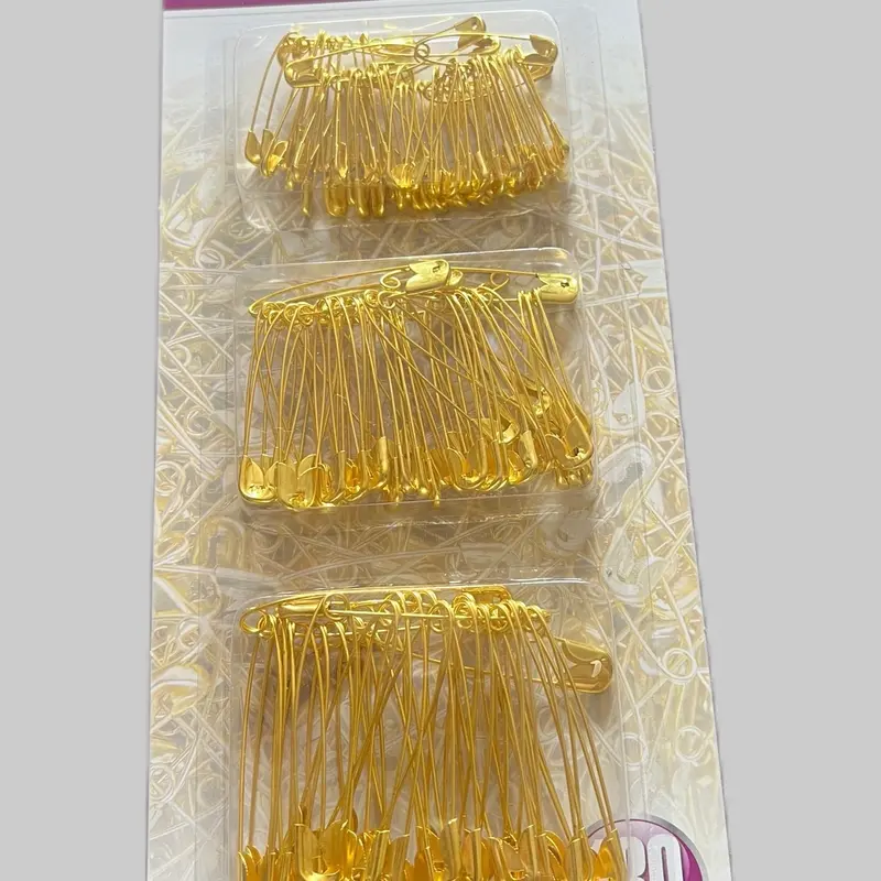 130pcs Gold Safety Pins, 3 Different Sizes, Durable 1