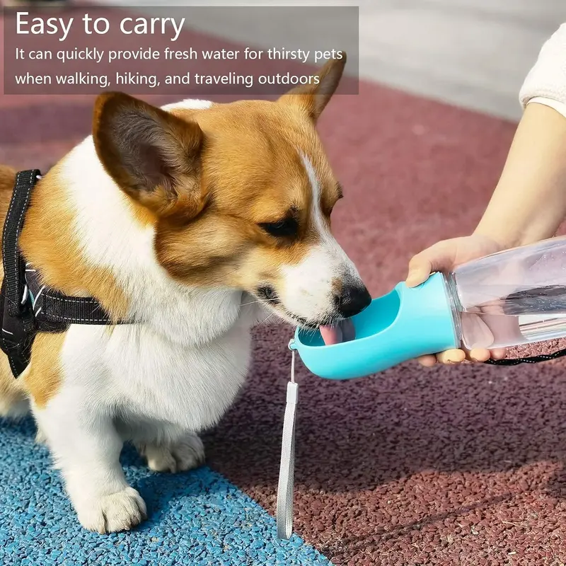 Dog Water Bottle, Leak Proof Portable Puppy Water Dispenser, 550ml Antibacterial Water Feeder For Pets 6