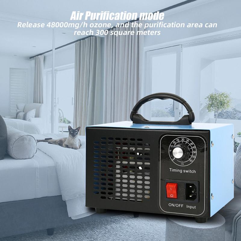 Ozone Generator 48,000 mg/h Negative Ion Generator, Commercial Industrial Odor Removal Eliminator with 120 Min Timer Ozone Machine for 300 ㎡ Room, Air Purifier for Home Pet Car Smoker Kitchen air  purifier filter 5