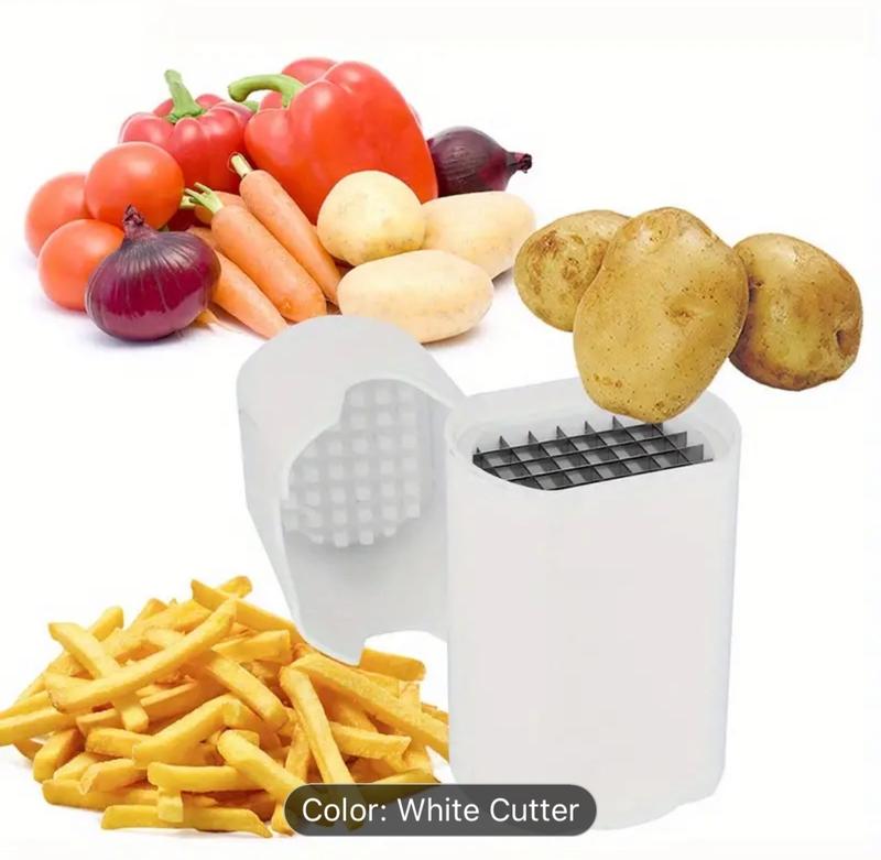 Product Introduction of Chip Chop - 2-in-1 Manual Cutter for Perfect French Fries and Veggie Sticks with Removable Grid and Non-Skid Base 7