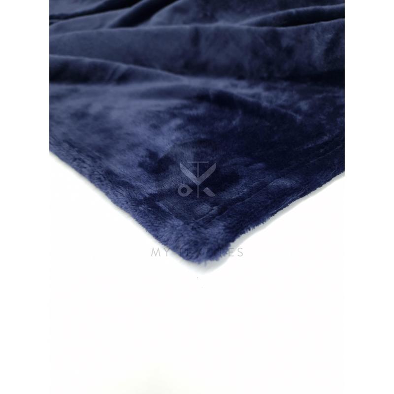Cuddle Fleece Blanket - Navy 3