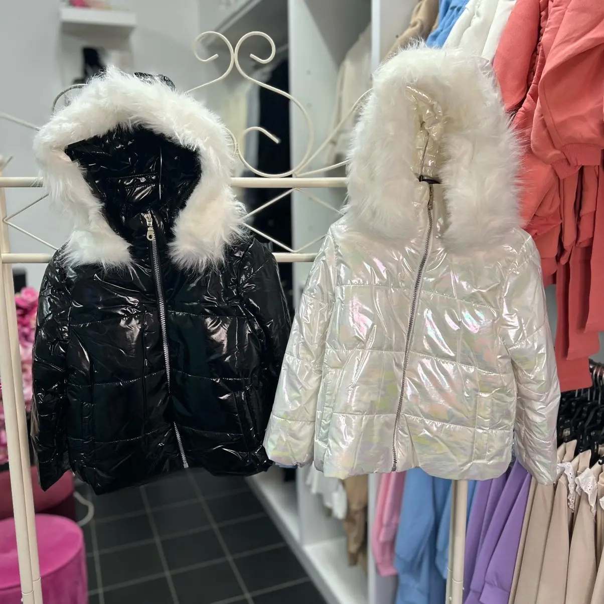 Dainty Darlings Childrenswear Metallic Coat