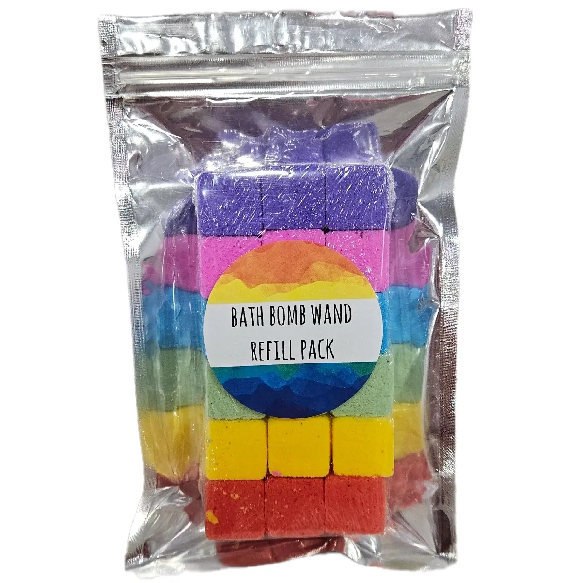 Bath Bomb Wand Refill Pack- 160g Rainbow, Mermaid, Unicorn, Galaxy, Primary Colours