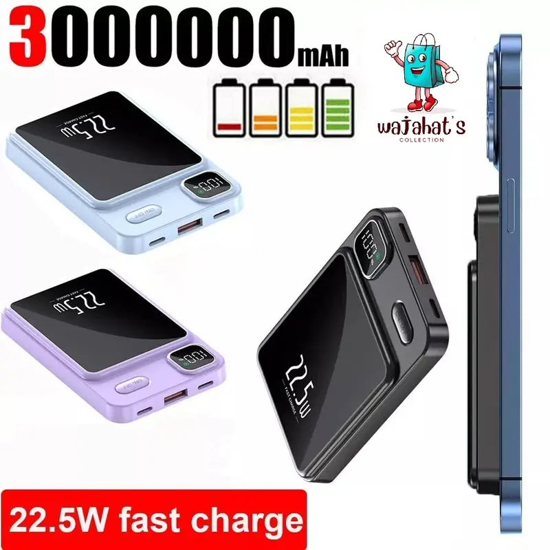 3000000mAh Battery Pack MagSafe Wireless Charging Power Bank For iPhone 13/14 portable charger Accessories Compact Smartphone Chargeable power  bank magnetic power  bank  charger 0