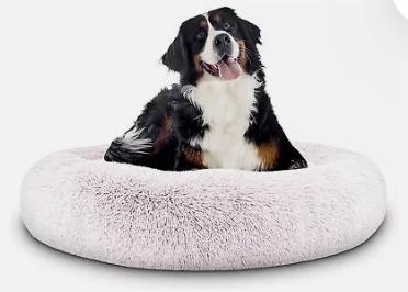 Product Introduction of Dog Bed Donut Soft Large Plush Cat Beds For Calming Pet Anti Anxiety Washable 1