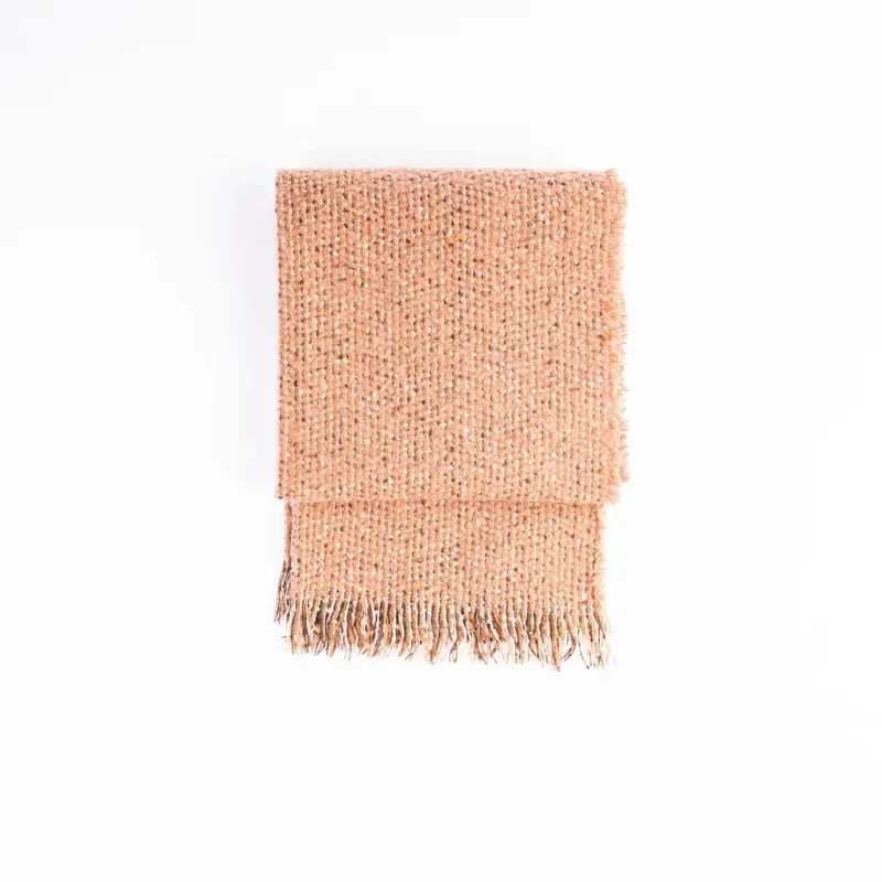 Boucle Tweed Soft Touch Blanket Scarf 2