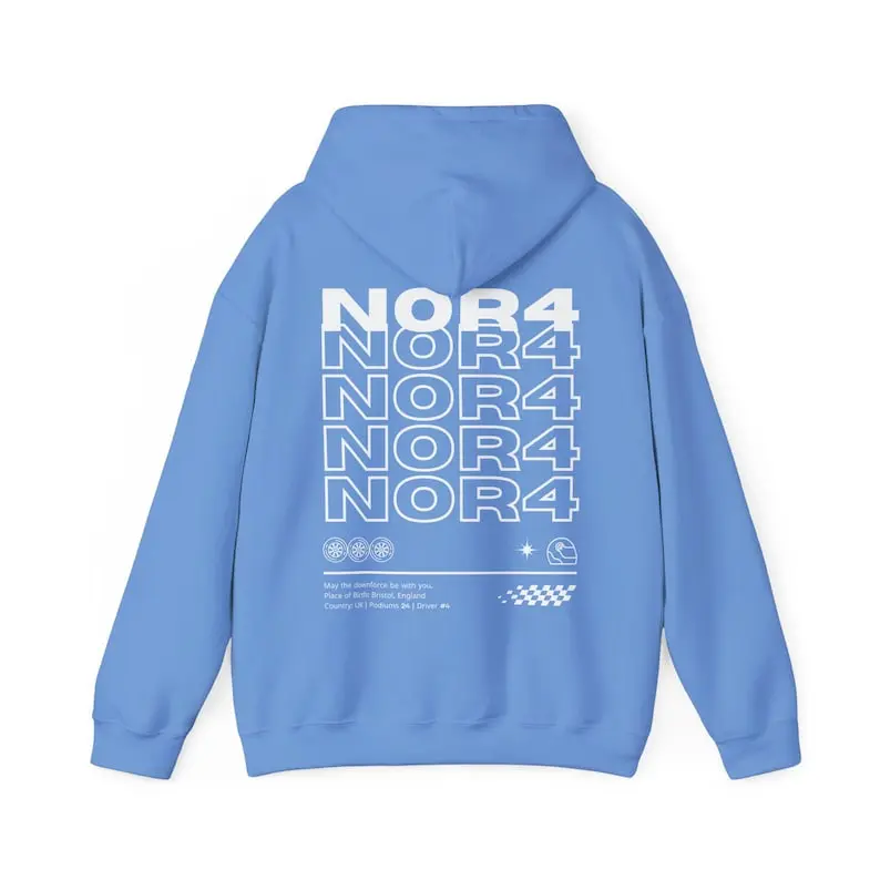 Lando Norris Mclaren Racing Formula 1 Hoodie, Unisex F1 Sweatshirt, F1 Apparel, Gildan