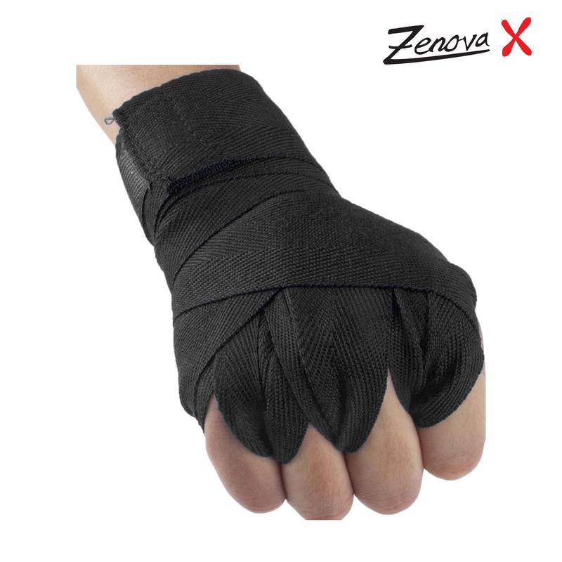 ZENOVA X Boxing Wraps, Elasticated Wraps For Boxing, Martial Arts Hand Wraps, Men & Women Boxing Hand Wraps, MMA, Muay, Thai, Kickboxing, Punching Bag Training Hand Wraps Boxing, Boxing Equipment adults all seasons sports gloves 4