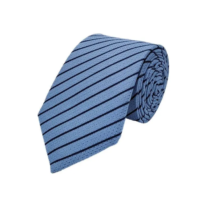 Navy single striped tie
