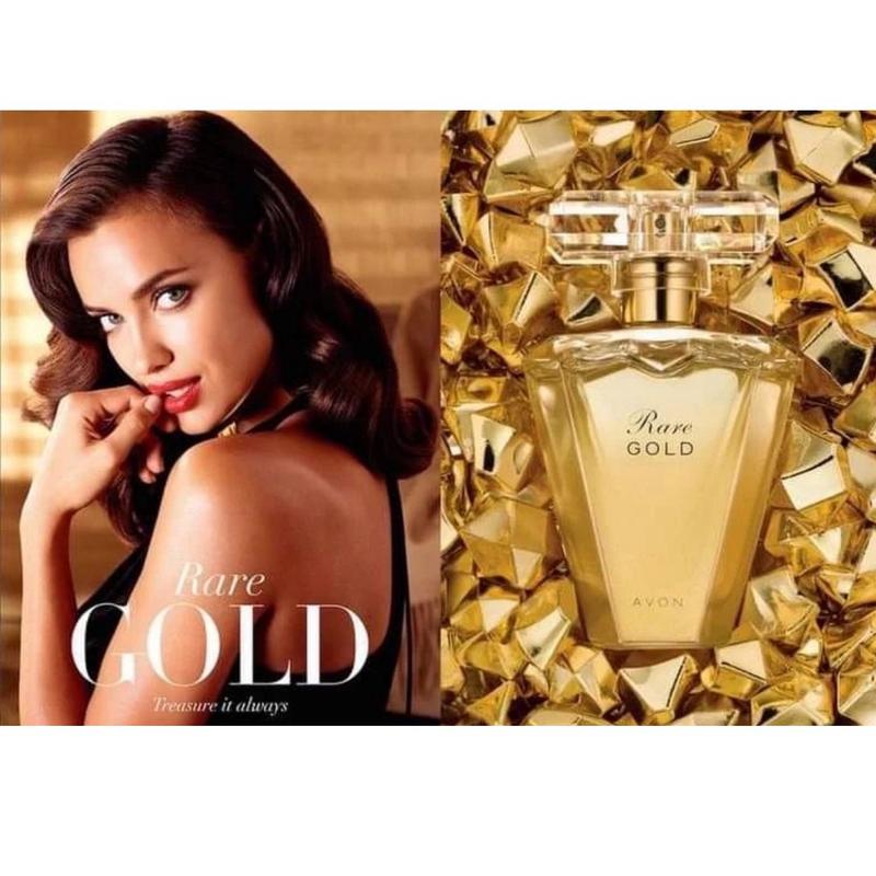 Rare Gold Eau de Parfum by Avon - 50ml. Crown your most glistening look with opulent golden melon, fresh orange flower and indulgent vanilla for a timeless perfume that stays with you all day. 3