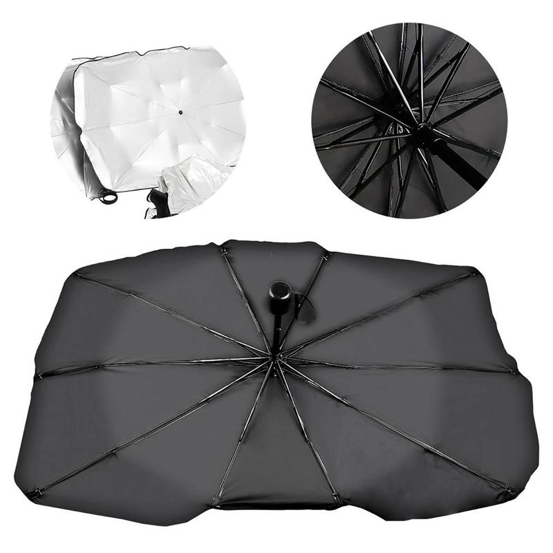 FONOK Car Foldable Windshield Sunshade Front Window Cover Visor Sun Shade Umbrella UK 4