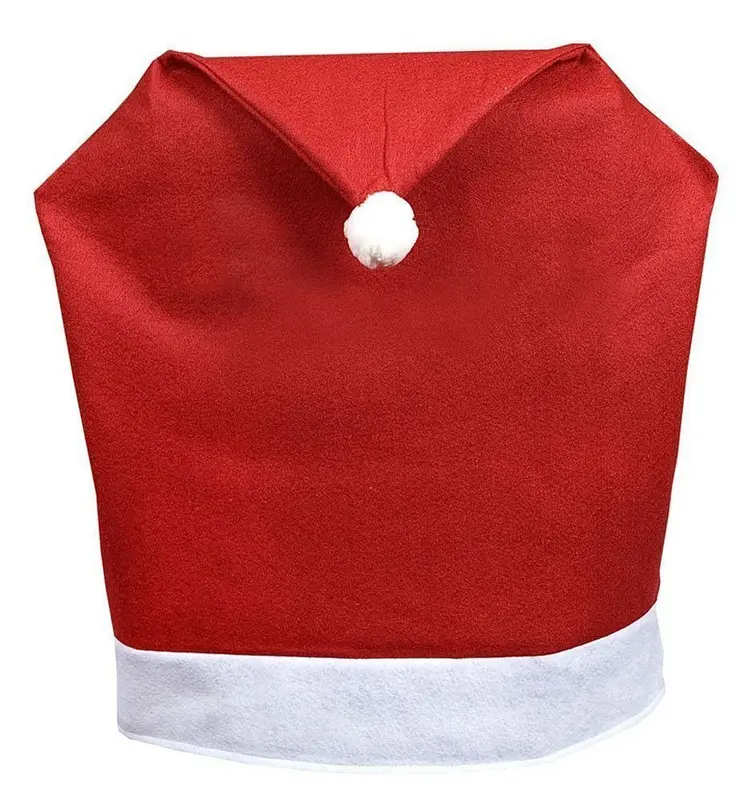 4pcs Christmas Chair Cover Santa Hat Xmas Party Dinner Seat Cover Xmas Dï¿½cor 3