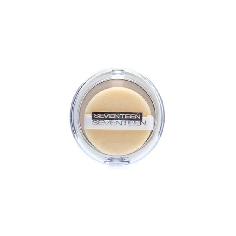 Seventeen Natural Sliky Transparent Compact  Powder No.1,VITAMIN E,ALOE VERA Makeup Silky 1