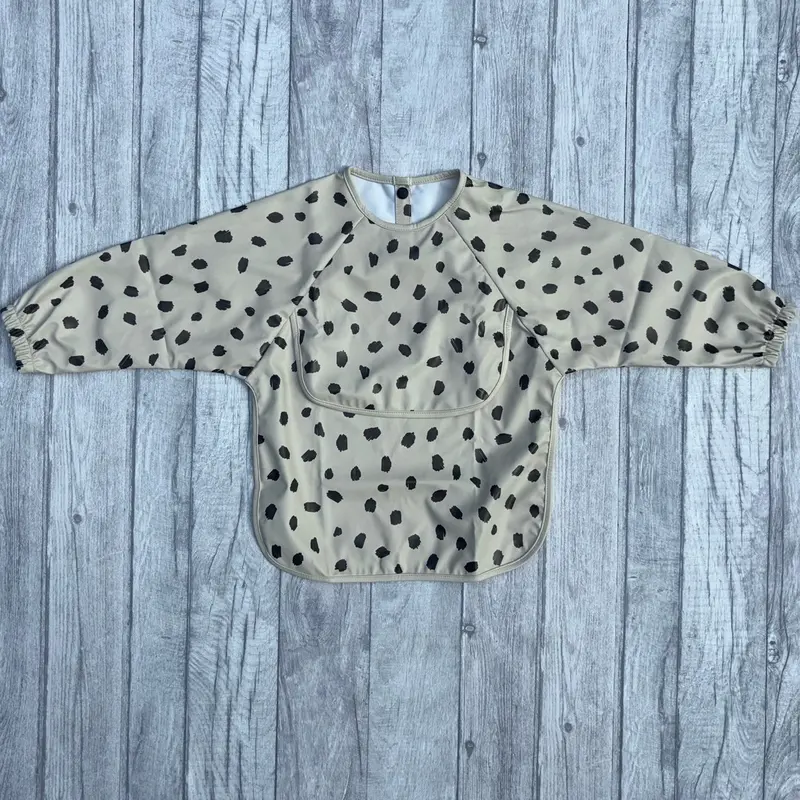 Baby and toddler long sleeve feeding bib apron 2