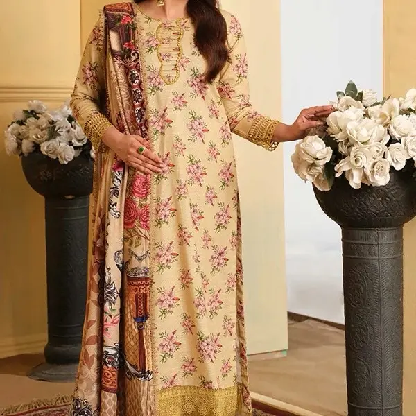 Johra Rosygrace Printed Khaddar'24 JH#599