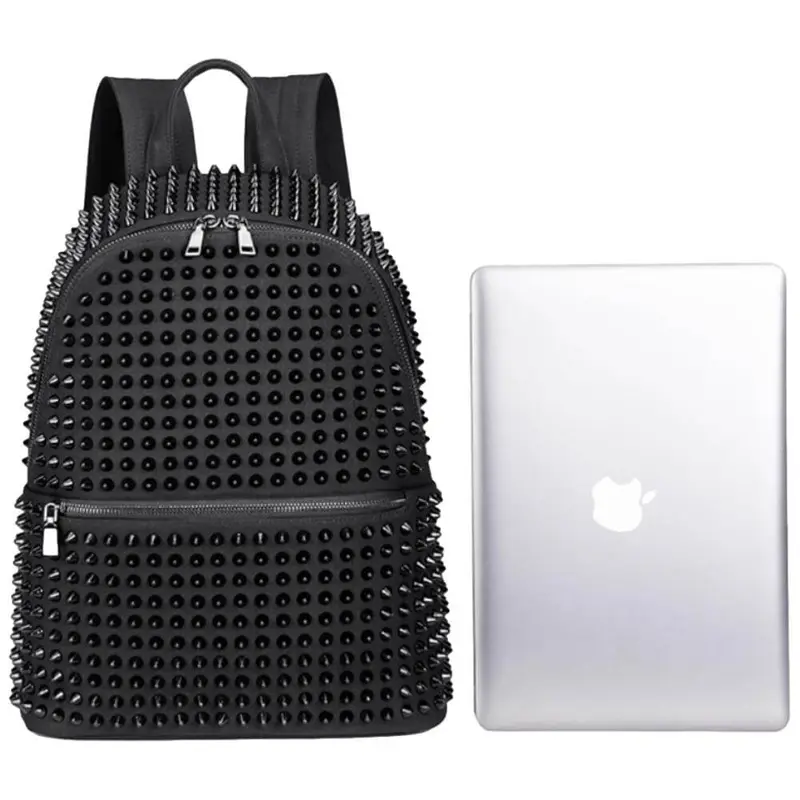 Ro Rox Minerva Studded Canvas Gothic Backpack Bag 1
