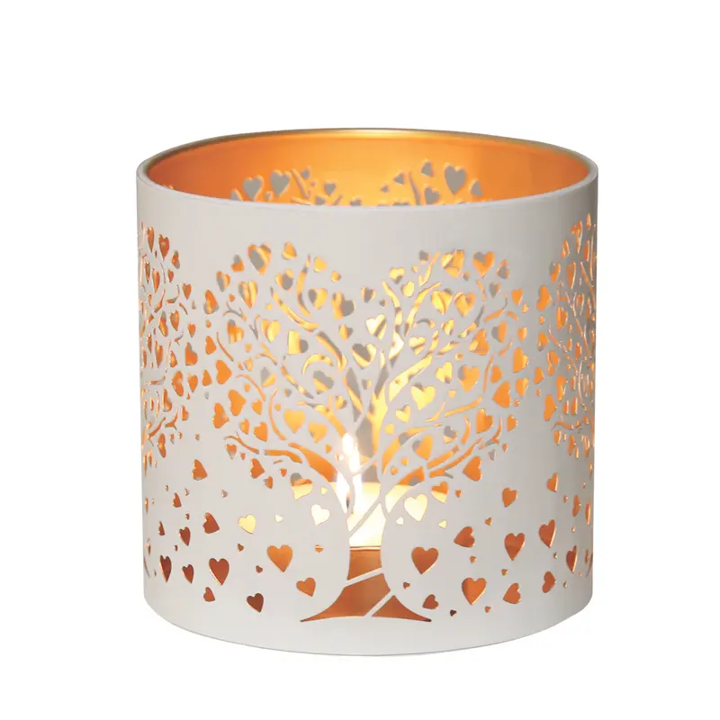 Aroma White Heart Tree Tealight Wax Melt Warmer and Candle Holder 2