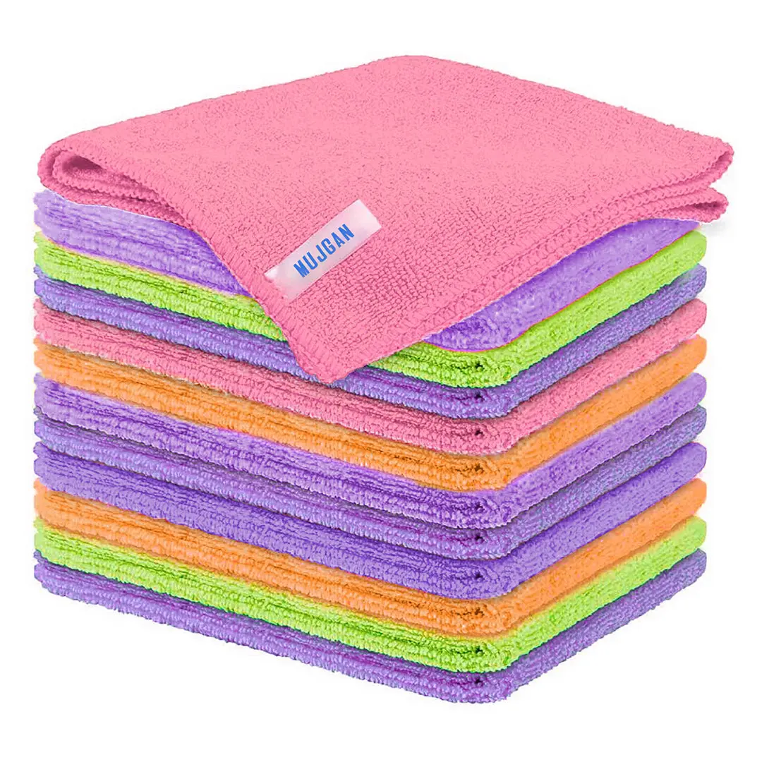 12 PCS Premium Microfiber Cleaning Cloth Set Pack