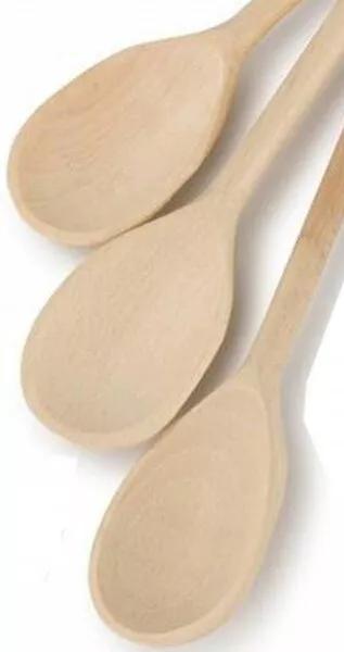 Product Introduction of 10" Wooden Cooking Spoons Beechwood Spoon 3,6,12,24,48,96 Qty's Craft Wholesale Cutlery Tableware 2