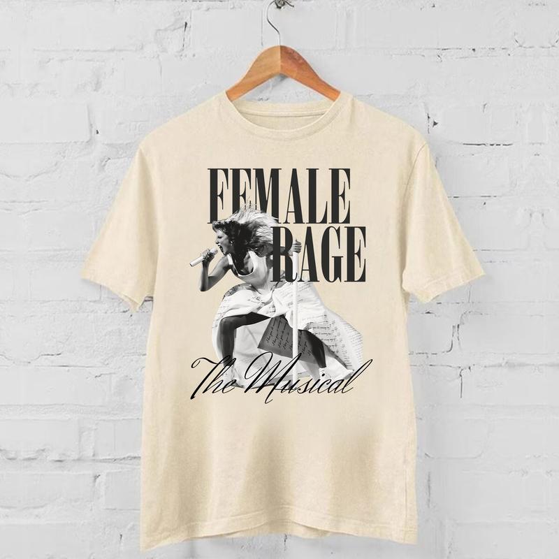 Female Rage The Musical Tee, Magazine Cover Style TTPD Shirt, Swiftie Merch Tortured Poets Department Shirt, Eras Tour 2024 3