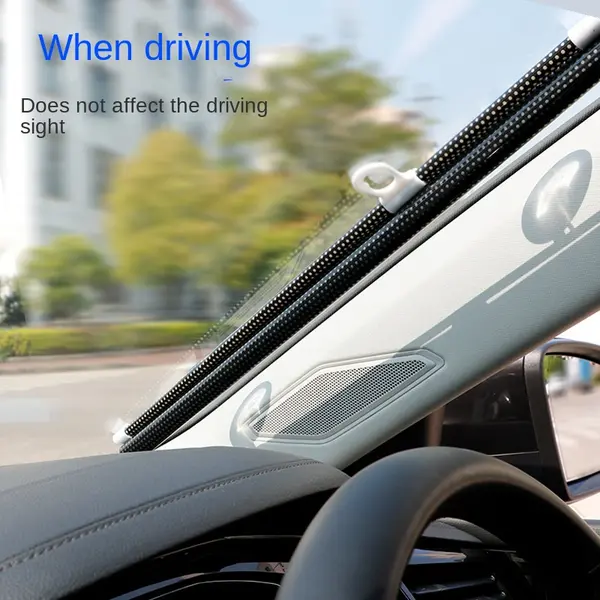 Car automatic roller blind sunshade, car insulating curtain, car front gear automatic retractable sunshade 2