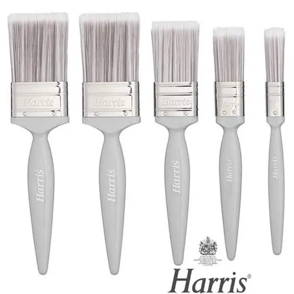 Harris Trojan Synthetic 5 Piece Paint Brush Set Painting Complete Decorating Kit 0