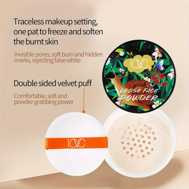 IAC Loose Face Powder - Lightweight, Matte Finish, Waterproof & Sweat-Resistant, Controls Oil, Minimizes Pores, All Skin Types, Plant-Based Squalane, Light Beige, Natural & Contoured Makeup Looks Create Natural Nude Makeup 8