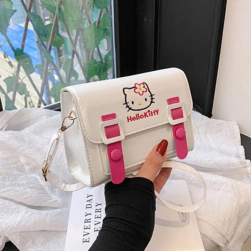 Kawaii Sanrio - Kuromi, Cinnamoroll, Melody & Kitty - Girls' Shoulder Messenger Bag - Uniform Bag Lolita Dress Bag - Christmas Birthday Gift for Kids / Girls 5