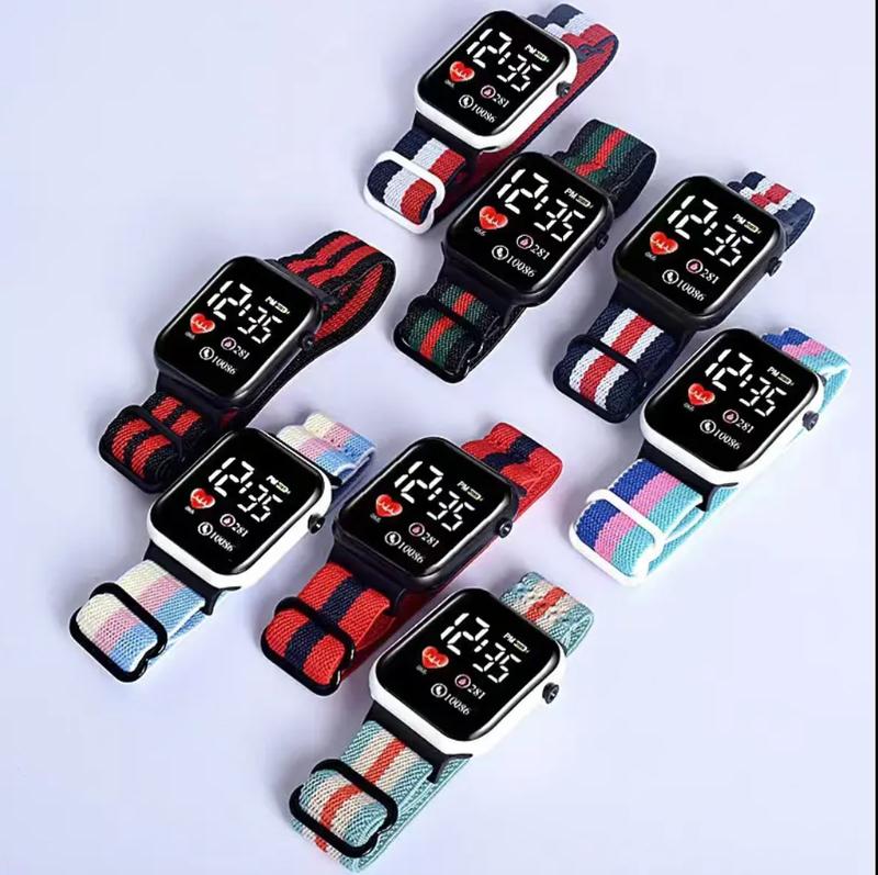2024 OEM New Arrival Nylon Straps Elastic Band Sports Watch 0